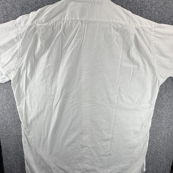 Gitman Bros Pinpoint TTX Cotton Oxford Point Large White Long Sleeve Solid Mens - Picture 13 of 13